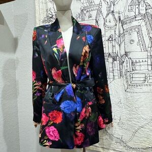 Dark Floral Women's Blazer